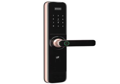 公寓指纹锁 自动滑盖智能指纹锁密码智能锁 家用防盗门智能锁