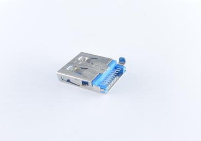 恒祺厂家批发高品质3.0USB插座A母沉板3.5贴片连接器USB接口