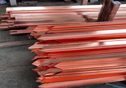 拓达 铜覆钢接地扁铁 避雷接地网使用 40x4 镀铜扁钢 铜包钢扁线