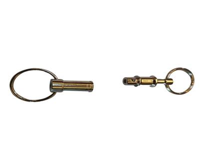 圆轩 铜铁铝可卸扣双头可拆卸钥匙扣 透明胶铜制分离扣