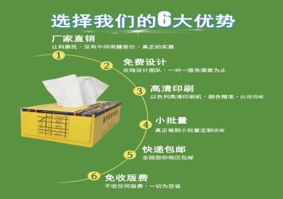 卫生服务中心纸巾印LOGO广告盒抽 双层维达内纸定制厂家生产发货