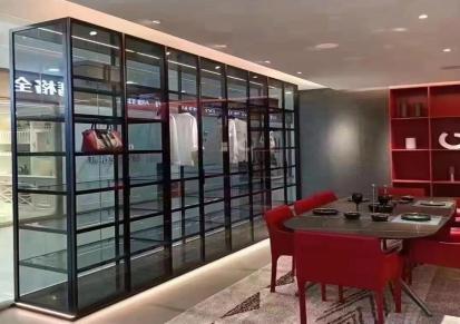 玻璃门酒柜餐边一体柜 家用客厅展示柜 现代靠墙大容量储物柜