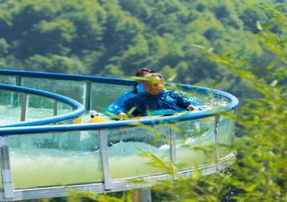 玻璃漂流水滑道造价 普宁600米透明滑道设计施工团队华宇游乐