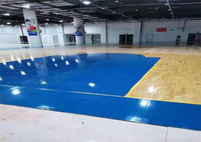奇财体育 双龙骨篮球场地板 减震缓冲UV面漆支持定制