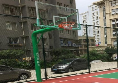 贵州奥运星体育生产直销地埋式圆管篮球架 学校 体育场专用 质量保