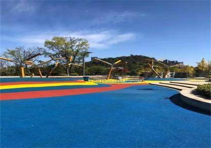 锐仕达 幼儿园小区公园彩色颗粒地面不褪色 epdm塑胶跑道材料 施工
