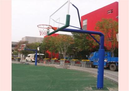 小区乡村广场移动式凹箱篮球架 钢化玻璃篮板安装方法 恒跃