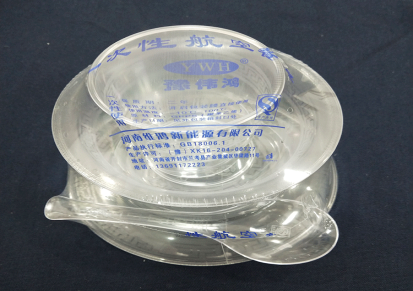 伟鸿塑料 餐饮卫生环保水晶餐具 一次性可回收碗碟 厂家直供