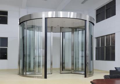 益维思 专业安装电动中转门 酒店钢化玻璃旋转门定制