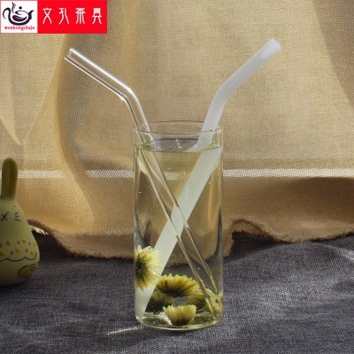 玻璃管 透明玻璃吸管饮料奶茶杯子专用无毒玻璃吸管