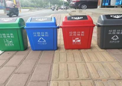 上海240L塑料垃圾桶挂车桶 带轮带盖户外垃圾桶