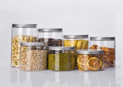 康诚 透明包装塑料食品罐 310ml塑料密封食品罐 可定制