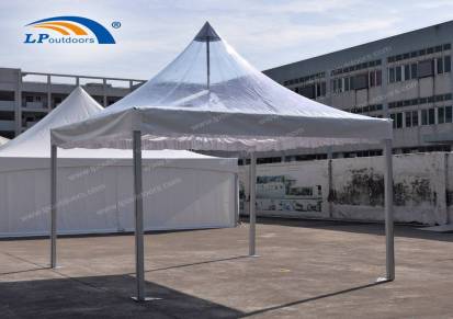 3x3m防水透明PVC布顶配天花户外婚庆活动欧式尖顶帐篷派对锥顶篷