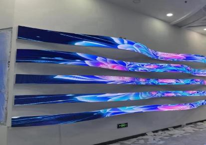 赢源多功能厅会议室展厅LED曲面弧形全彩显示屏工厂价格