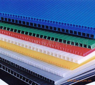 供应优质彩色中空板、印刷中空板