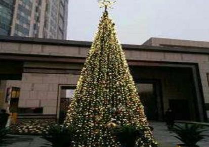 大型圣诞树框架10米户外商场4米5米7米8米9圣诞场景布置套装加密