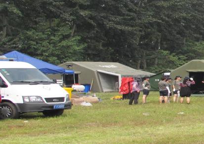 帐篷 户外厨房充气帐篷 军事野营露营餐厅做饭用 中海民生