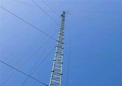 洁强塔业 测风塔 80米拉线气象测风塔架 负责安装