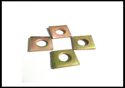 亨磊永年 厂家直销 热镀锌方垫 正方形垫片 带孔方垫 订做各种尺寸