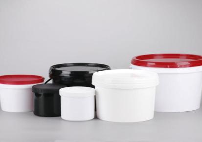 1L2L 5L 8L升PP 圆形塑料桶 化工涂料桶 包装油漆乳胶漆桶密封水桶