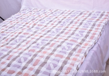 厂家直销 酒店宿舍学校规格 精品加厚打格褥子 床褥垫被一件代发