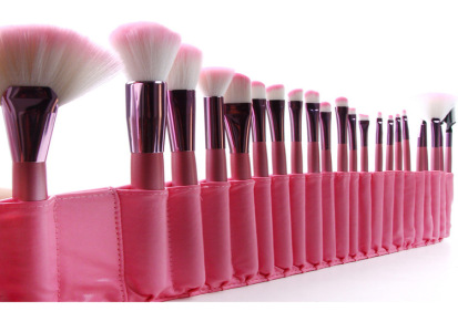 22支粉色化妆刷 化妆刷套装 彩妆工具 厂家批发热卖 高档尼龙毛