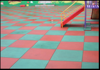 磊拓体育户外幼儿园橡胶地垫 健身房杠铃减震垫 epdm橡胶地垫彩色地板