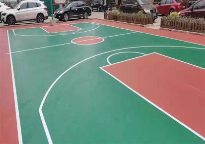 友弘体育 新国标透气型塑胶跑道材料 学校硅pu篮球操场运动地胶铺设