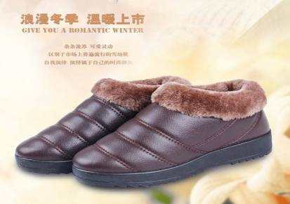 16新款女士棉鞋休闲防水PU老北京布鞋棉鞋厂家批发工厂直供