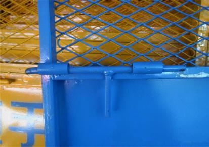 恒环现货供应电梯防护门 建筑楼层施工电梯井口安全门 施工安全围栏