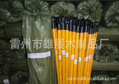广东省雷州厂家长期供应各种规格、颜色带 PVC扫把杆 木制拖把杆