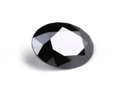 华莎珠宝厂家批发黑色莫桑石1-3克拉圆形八心八箭莫桑石裸石带证书