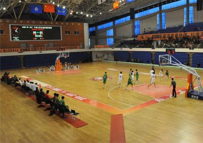 漳平市体育运动实木地板 学校篮球专用木地板——恩比恩体育源头厂家供应直销