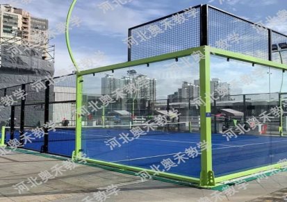 全景板式网球场生产厂家 卷曲草 钢化玻璃