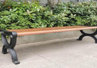 铸铁艺术公园椅厂家 支持定制 街道候车亭等候座椅 公交站坐凳安装 千淼
