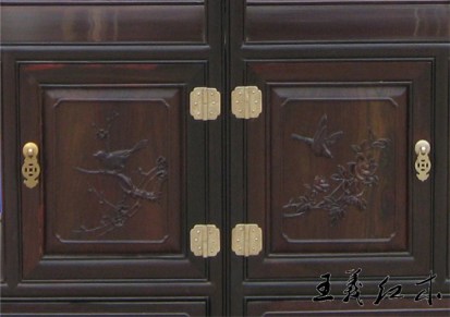 老挝大红酸枝博古架济宁王义红木家具手工古董架