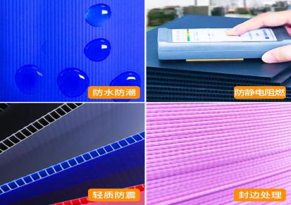 PP中空板塑料中空隔板板子钙塑板硬空心板材防水背板万通板瓦楞板