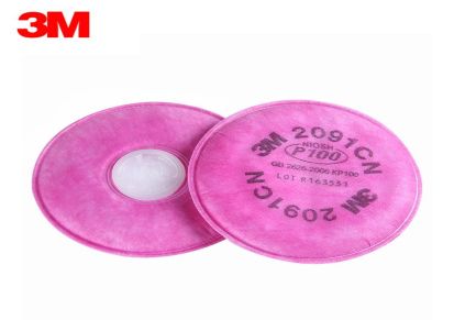 3M 2091CN P100滤棉 过滤电焊烟 核放射尘 玻璃纤维滤棉