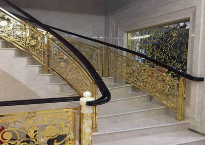 宁夏镂空雕花楼梯护栏现代流行装潢设计