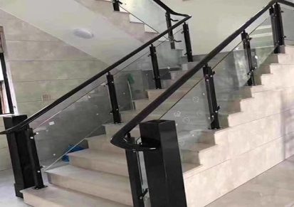 杭州顺发楼梯有限公司 室内玻璃扶手厂家 杭州室内玻璃扶手