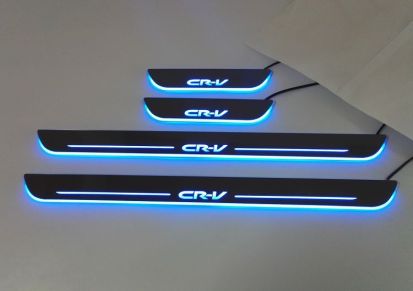 本田CRV单色光LED动态呼吸效果导光迎宾踏板带灯门槛条