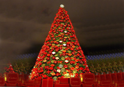 厂家定制 手工制作大型圣诞树 3米-50米全尺寸大型圣诞树新品
