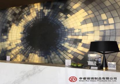 背景墙彩色玻璃 玻璃3d背景墙 上海申睿 工厂直销