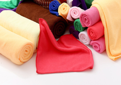 超细纤维小方巾25*25纳米低价超细纤维 厨房清洁巾 擦车巾 批发