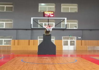亚尚室内篮球架成人标准凹箱可移动学校比赛室内篮球架批发
