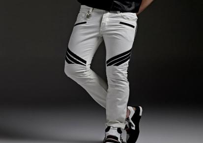 新款 韩版白色 男牛仔裤505-103男