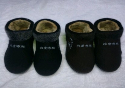 冬季新款老北京布鞋 男士加绒保暖棉鞋 休闲防滑保暖棉鞋