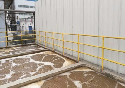 污水处理池及车间专用耐腐蚀玻璃钢FRP护栏及爬梯平台