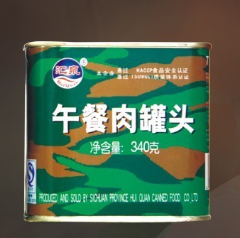 汇泉午餐肉（迷彩）罐头 340g