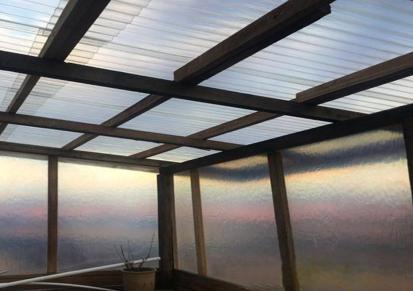 中空阳光板公司 森诺波浪瓦订做 平房雨棚屋顶